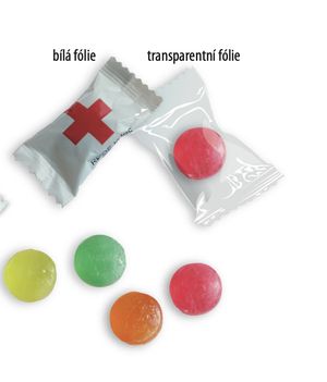 Flowpackové bonbóny - malý sáček