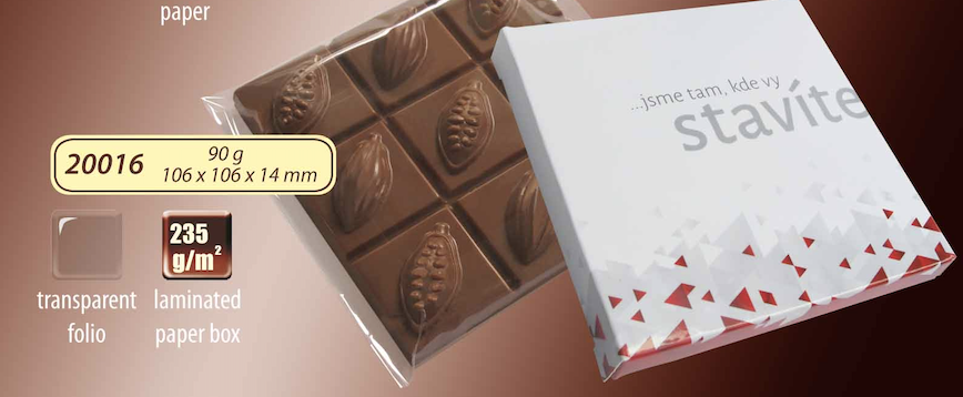 Čokoláda 90g čtvercová